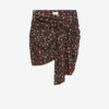 Ovia Short Draped Silk Skirt