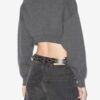 Oxane Short Cardigan in Plain-Colored Knit