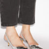 Padim High-Heeled Slingback Mirror Effect Pumps