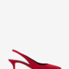 Padim High-Heeled Slingback Suede Leather Pumps