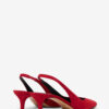Padim High-Heeled Slingback Suede Leather Pumps