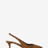 Padim Slingback Pumps in Leopard Suede Leather