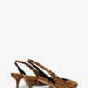 Padim Slingback Pumps in Leopard Suede Leather