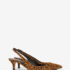 Padim Slingback Pumps in Leopard Suede Leather