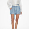 Pamiala Frilly Blouse in Plain-Colored Cotton Voile