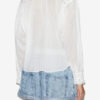 Pamiala Frilly Blouse in Plain-Colored Cotton Voile