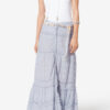 Paoline Frilly Cotton and Floral Lace Skirt