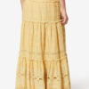 Paoline Frilly Cotton and Floral Lace Skirt