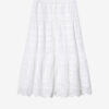 Paoline Frilly Cotton and Floral Lace Skirt