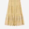 Paoline Frilly Cotton and Floral Lace Skirt
