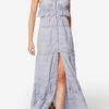 Paule Long Cotton and Floral Lace Dress