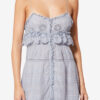 Paule Long Cotton and Floral Lace Dress