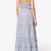 Paule Long Cotton and Floral Lace Dress