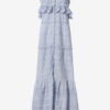 Paule Long Cotton and Floral Lace Dress
