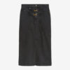 Pavina Denim Skirt with Snap Hooks
