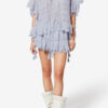 Payton Caftan Style Cotton and Floral Lace Top