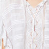 Payton Caftan Style Cotton and Floral Lace Top