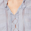 Payton Caftan Style Cotton and Floral Lace Top