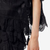 Payton Caftan Style Cotton and Floral Lace Top
