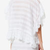 Payton Caftan Style Cotton and Floral Lace Top