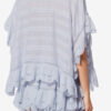 Payton Caftan Style Cotton and Floral Lace Top