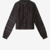 Peline Cotton and Floral Lace Blouse