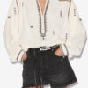 Pelson Embroidered Gauze Blouse