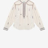 Pelson Embroidered Gauze Blouse