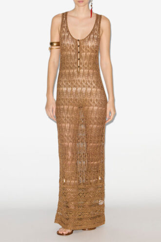 Pernille Long Fine Crochet Dress