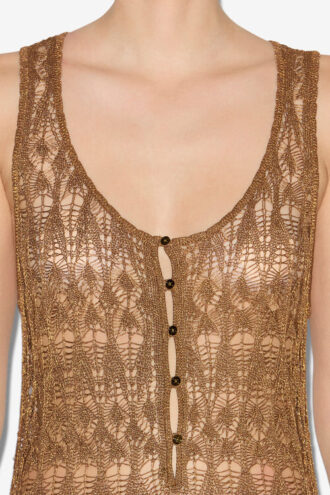 Pernille Long Fine Crochet Dress