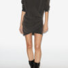 Pipper Draped Jersey Sweatshirt Dress
