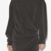 Pipper Draped Jersey Sweatshirt Dress