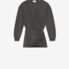 Pipper Draped Jersey Sweatshirt Dress
