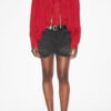 Plalia Gathered Cotton Voile Blouse