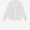 Plalia Gathered Cotton Voile Blouse
