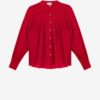 Plalia Gathered Cotton Voile Blouse