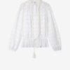 Polly Cotton and Floral Lace Blouse