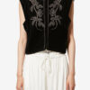 Poppy Studded Velvet Vest