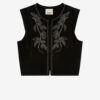 Poppy Studded Velvet Vest