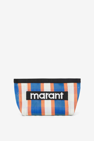 Powden Striped Clutch Bag