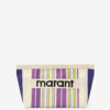Powden Striped Nylon Clutch Bag