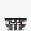Powden Striped Nylon Clutch Bag