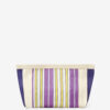 Powden Striped Nylon Clutch Bag