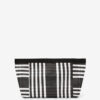 Powden Striped Nylon Clutch Bag