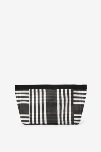 Powden Striped Nylon Clutch Bag