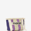 Powden Striped Nylon Clutch Bag