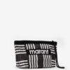 Powden Striped Nylon Clutch Bag