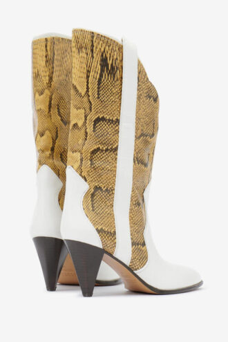 Printed Leather Ankle Boots Witney