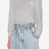 Prissa Cotton Sweatshirt with Structured Shoulders