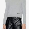 Prissa Cotton Sweatshirt with Structured Shoulders